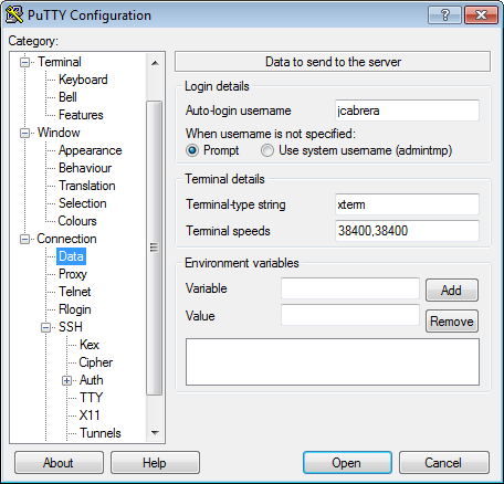 Putty Auto-login